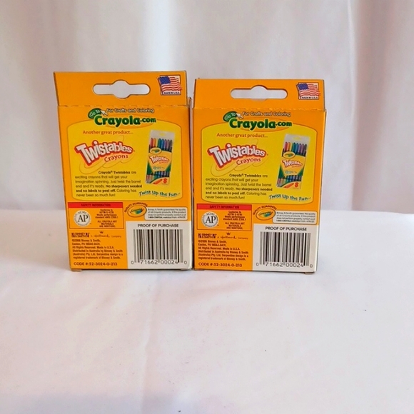 Crayola Crayons 24 Pack Bright and Vivid Colors - Picture 2 of 2